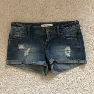 Forever 21 Distressed Jean Shorts